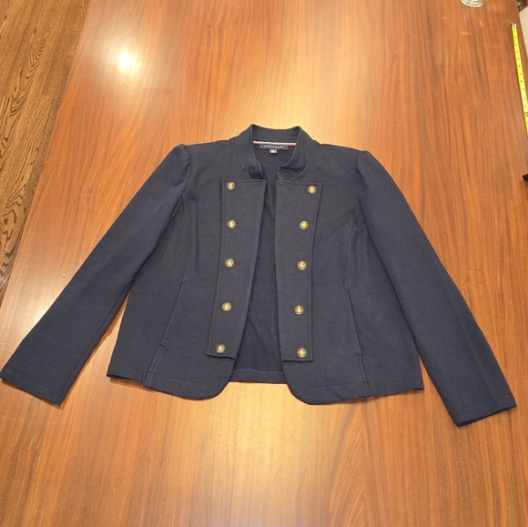 Tommy Hilfiger Women's Navy Military Band Jacket with Gold Buttons XL - Picture 5 of 15